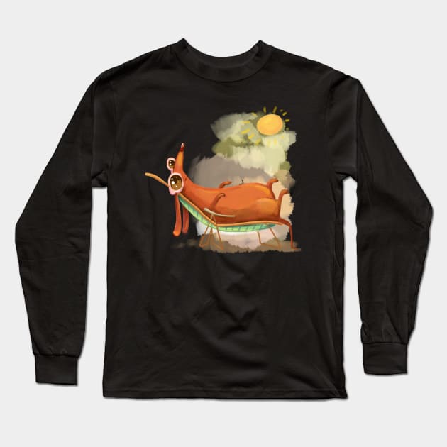 Summer Dog Long Sleeve T-Shirt by TeesByKimchi